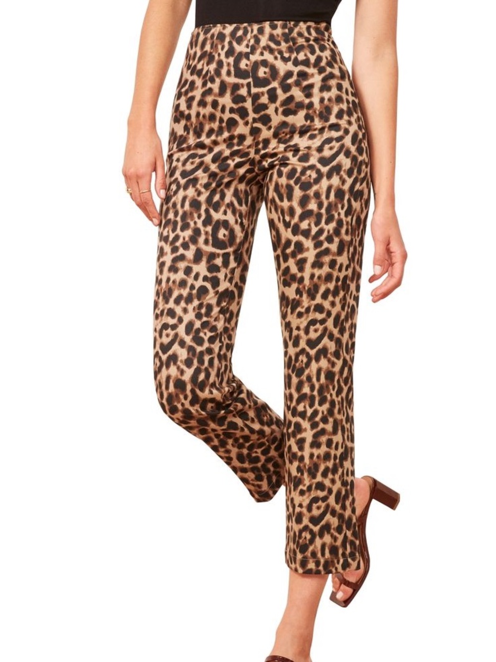 Reformation Marlon Leopard Pants